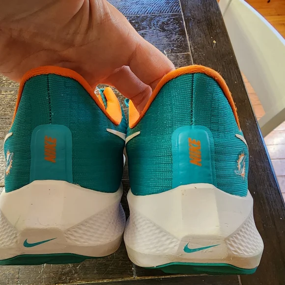 Miami Dolphins Nike Aqua Zoom Pegasus 39 Running Shoe - Picture 7 of 7